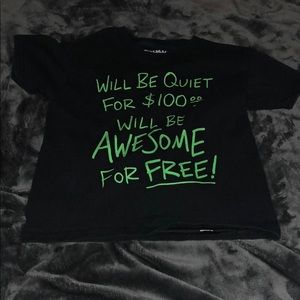 Cute black T-shirt with saying sz boys 6-7